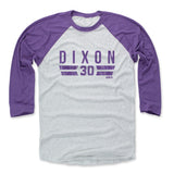 Mens Baseball T-Shirt Purple / Ash