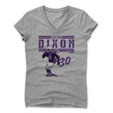 Womens Women's V-Neck Athletic Gray